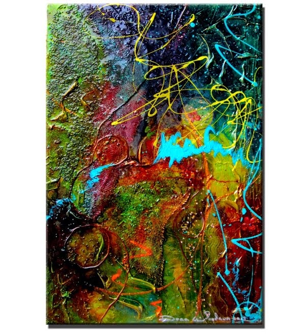 Abstract Painting "Life in Color" by Dora Woodrum