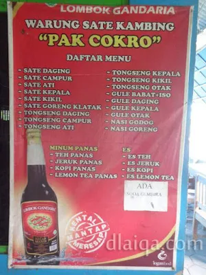 daftar menu