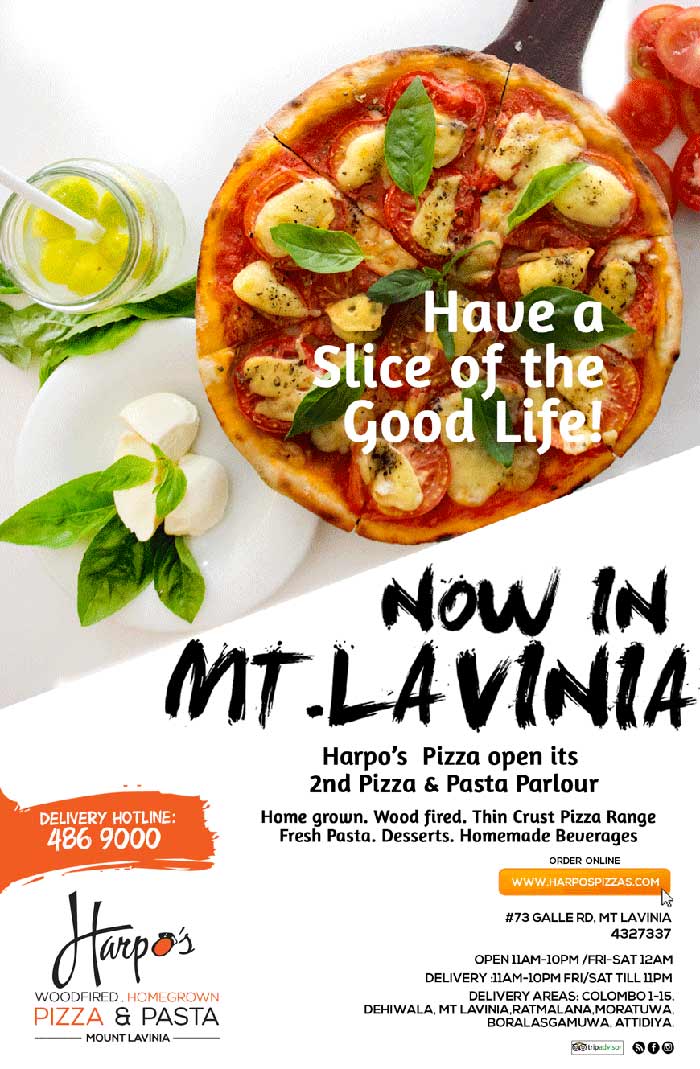 Now in Mt Lavinia!Enjoy Homemade Thin crust,Wood fired Pizzas! 4327337 
