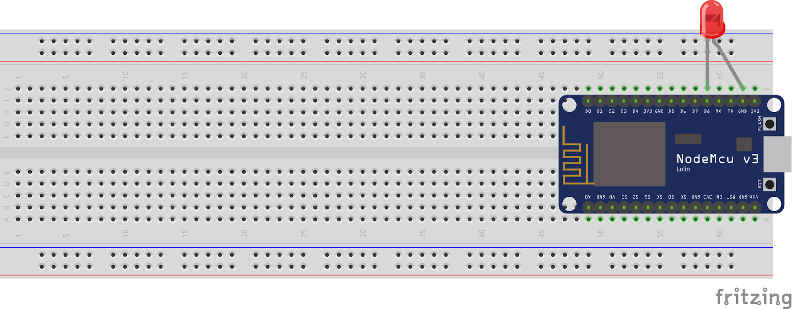 Led Blinking Using Nodemcu Esp8266 Nodemcu Esp8266 Tutorial Youtube