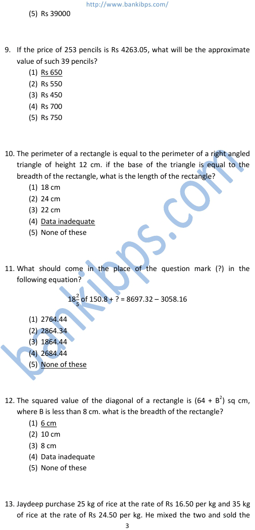 Aptitude Test Sample Papers Icici Bank