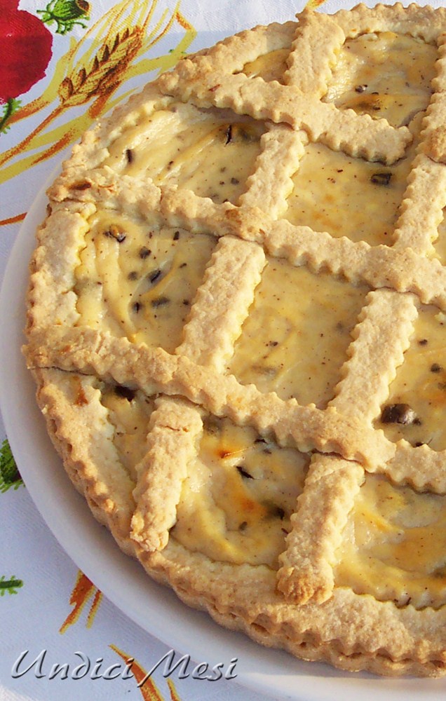 undici mesi Crostata alla ricotta col mascarpone!