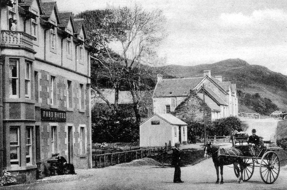 Tour Scotland Old Photograph Hotel Ford Argyll Scotland