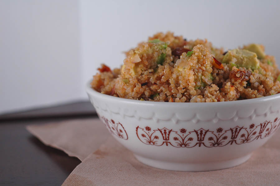 Sterling & Oats Quinoa & Avocado Salad in a lemoncumin vinaigrette