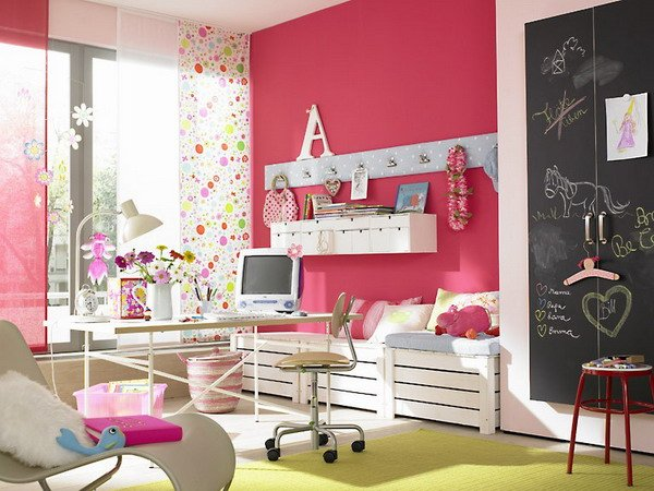 розовый дизайн комнаты для подростка девочки фото