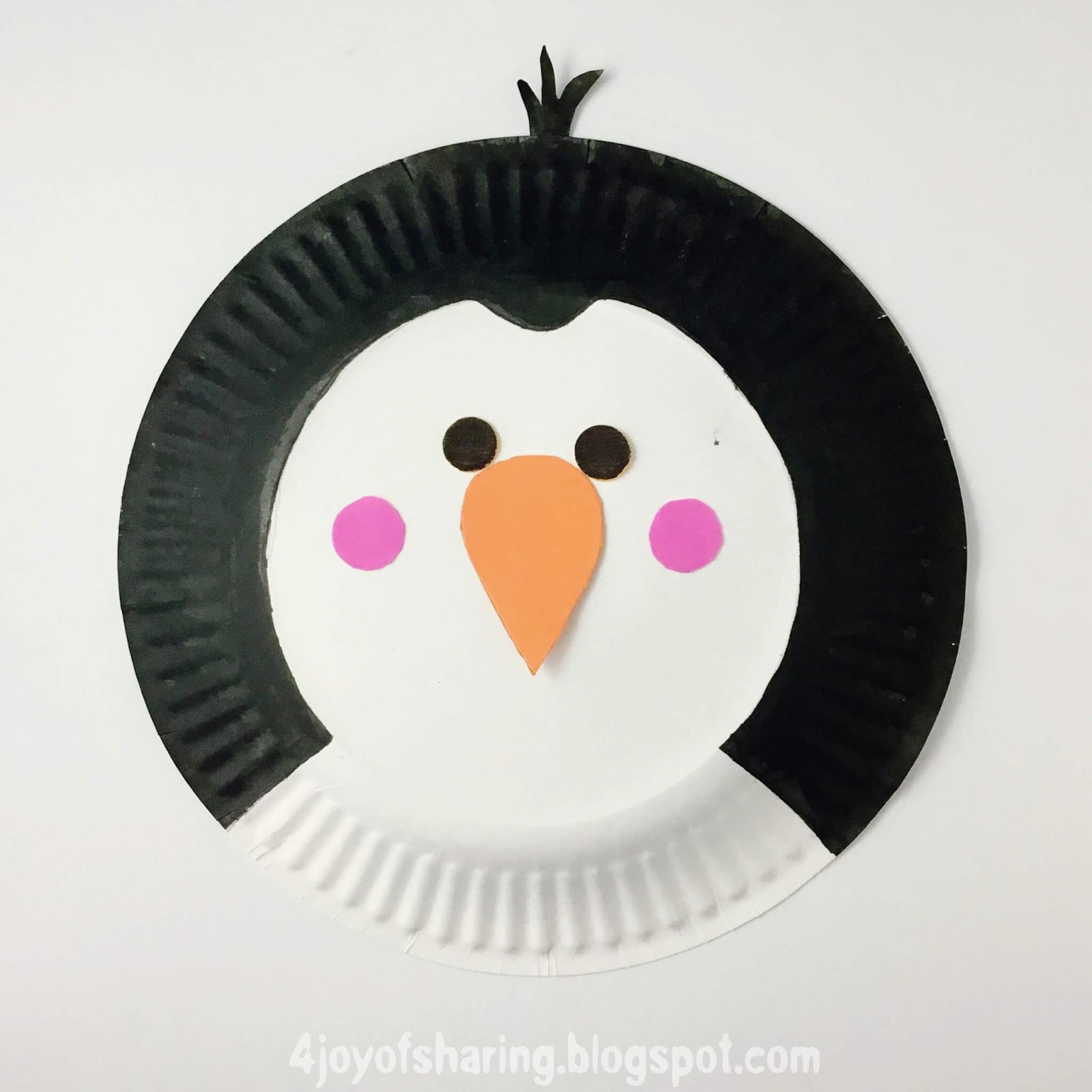 Craft for kids, Paper plate craft, penguin craft, kids craft, easy craft, fun craft, toddler craft, crafty mom, pengiun, Mr. Popper's Penguin