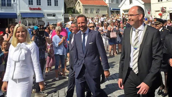 The Crown Prince couple celebrated in Grimstad