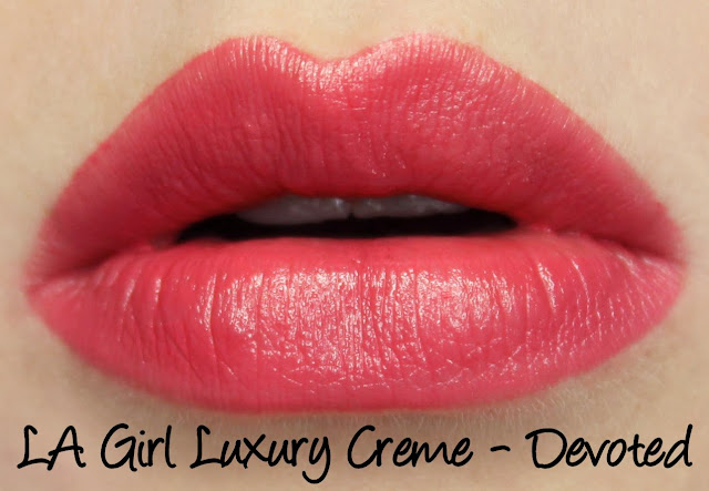 LA Girl Luxury Creme - Devoted swatches & review