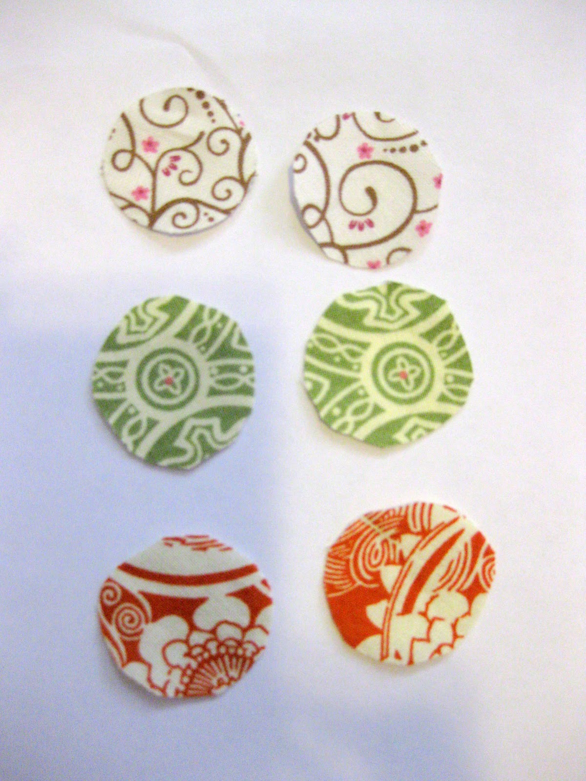 All Things Bright and Beautiful Fabric Covered Earrings Tutorial and