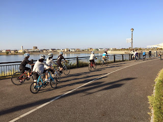 水辺のサイクリング教室