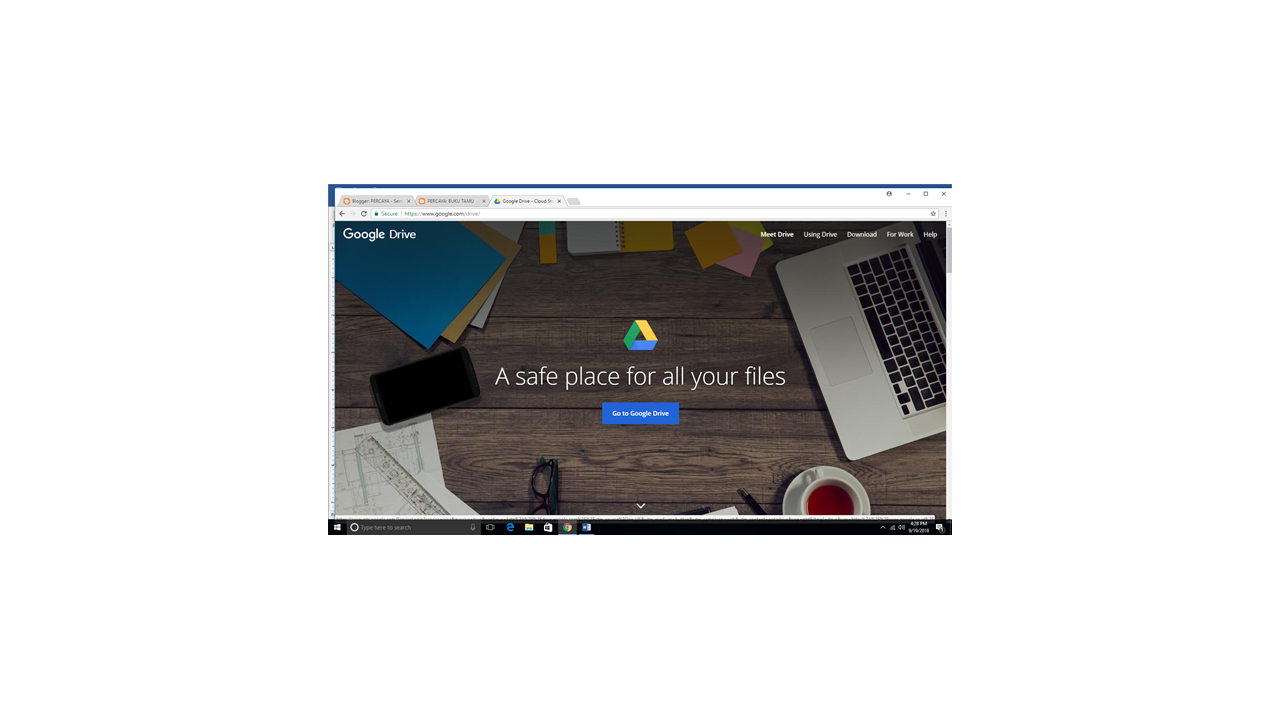 PERCAYA MEMBUAT BUKU TAMU MENGGUNAKAN GOOGLE DRIVE