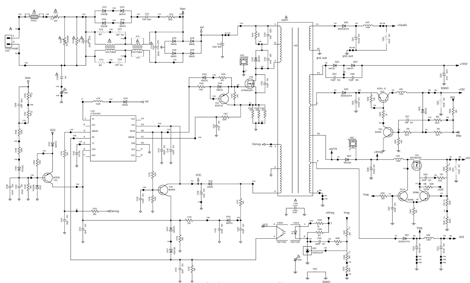 Electro help: PHILIPS 20" LCD TV - SMPS SCHEMATIC (Circuit Diagram