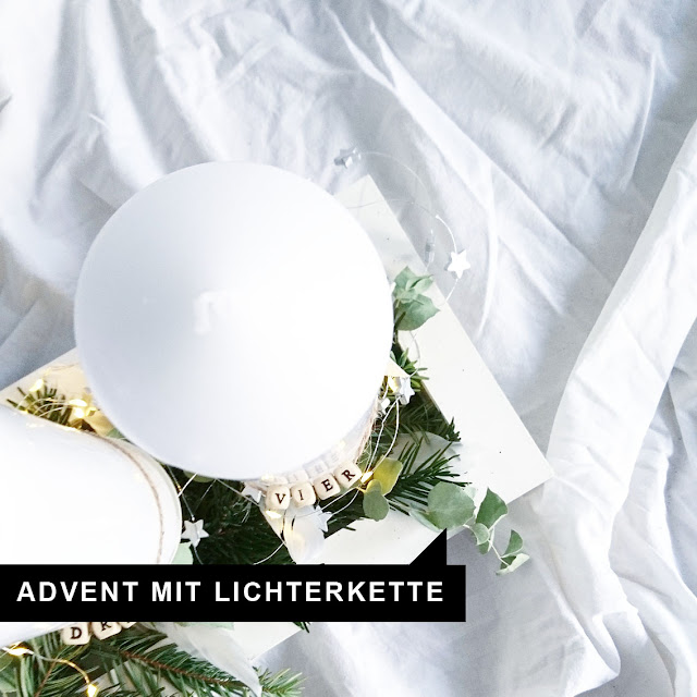 Adventskranz - whatalovelday - Nordicstyle - Nachhaltig - Eukalyptus - Lichterkette - Advent - Weihnachten - Familienblog