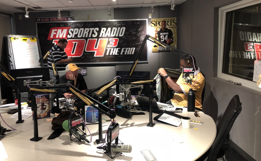 Touring 104.3 The Fan Radio Studios Denver Broncos Quarterback Club