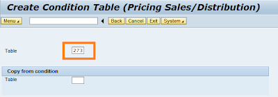 Create condition record in pricing configuration in SAP SD