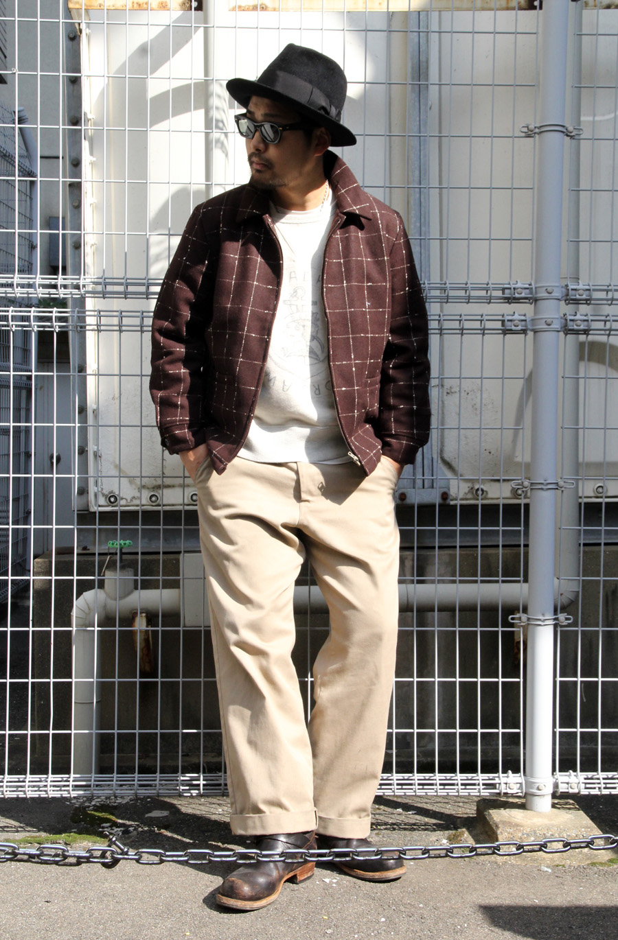 和風 GANGSTERVILLE WINDOWPEN JACKET | www.roseystalent.com.au