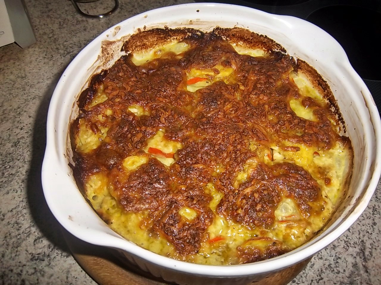 Ein leckeres Herbstgericht: Kürbisgratin mit Pesto-Kruste