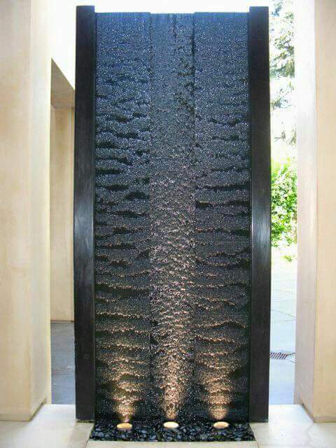 CASCADAS ARTIFICIALES Y MUROS DE AGUA PARA LA CASA by artesydisenos.blogspot.com