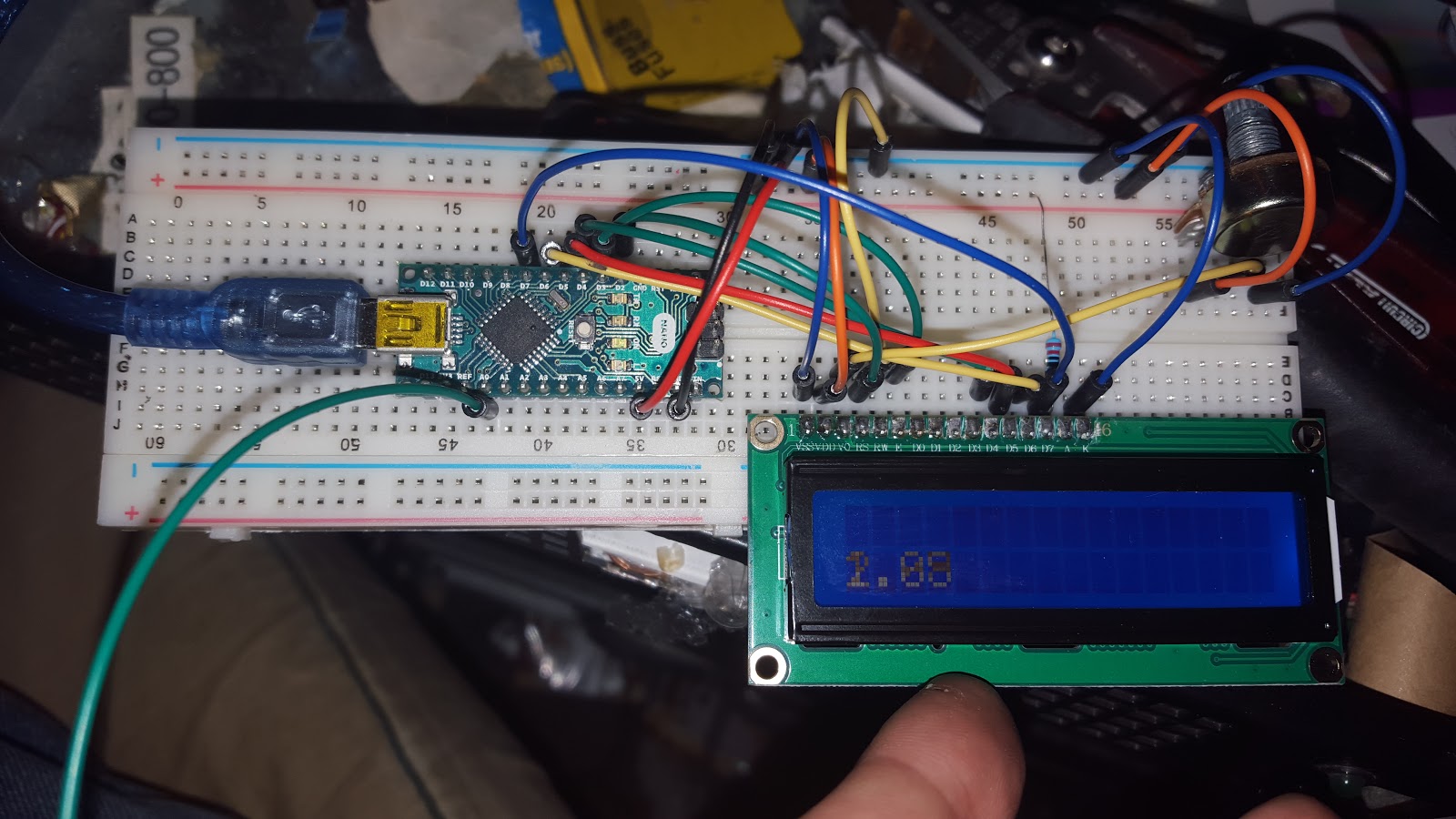 WW1L: Arduino Nano + LCD + Mini Circuits ZX47-60+ Power Detector