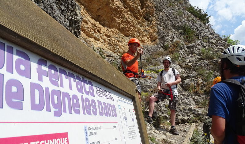 VIA FERRATA du  Rocher de Neuf heures