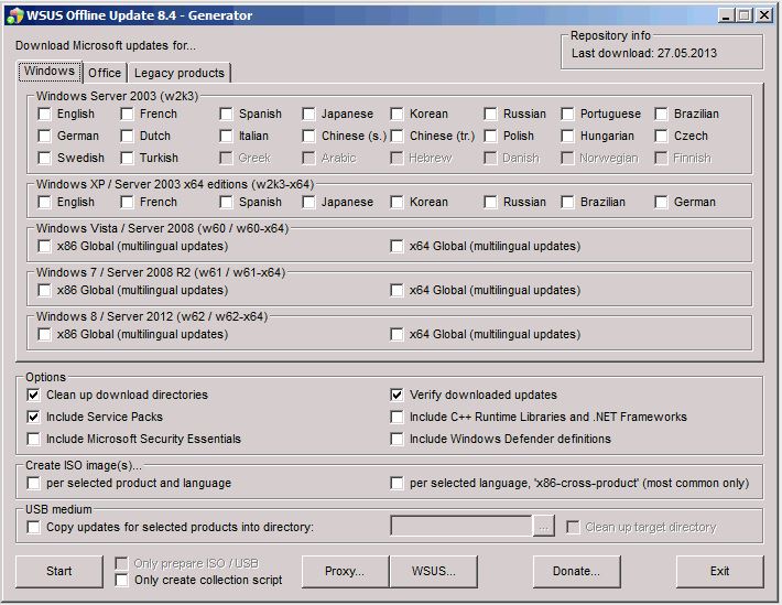 Wsusutil checkhealth параметры. 05. 8. Microsoft offline. Windows offline updates.
