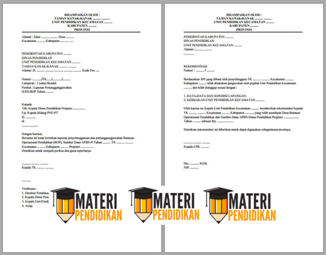 Download Format Laporan Pertanggung Tanggapan Dana Bop Paud