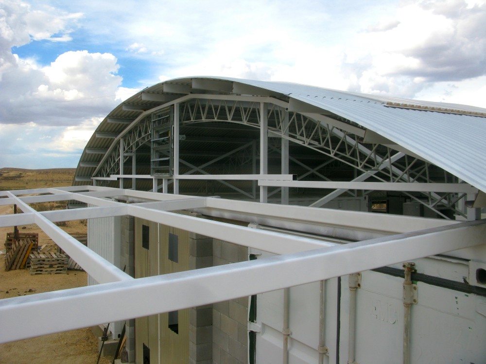 The Field Lab ready for roofing