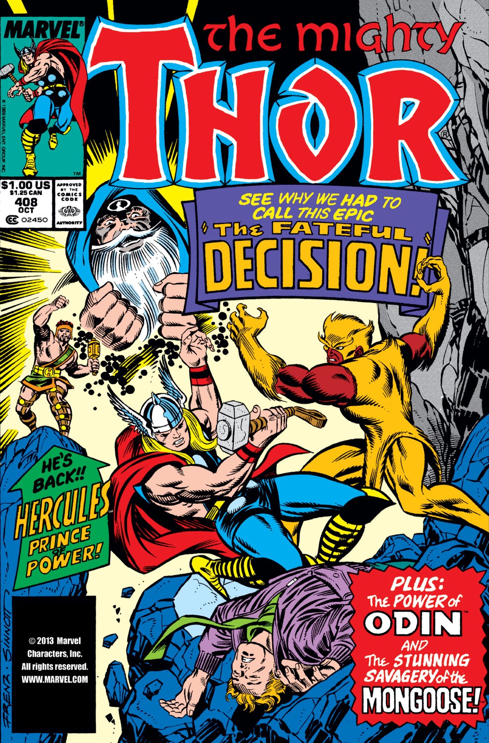 Read online Thor (1966) comic -  Issue #408 - 1