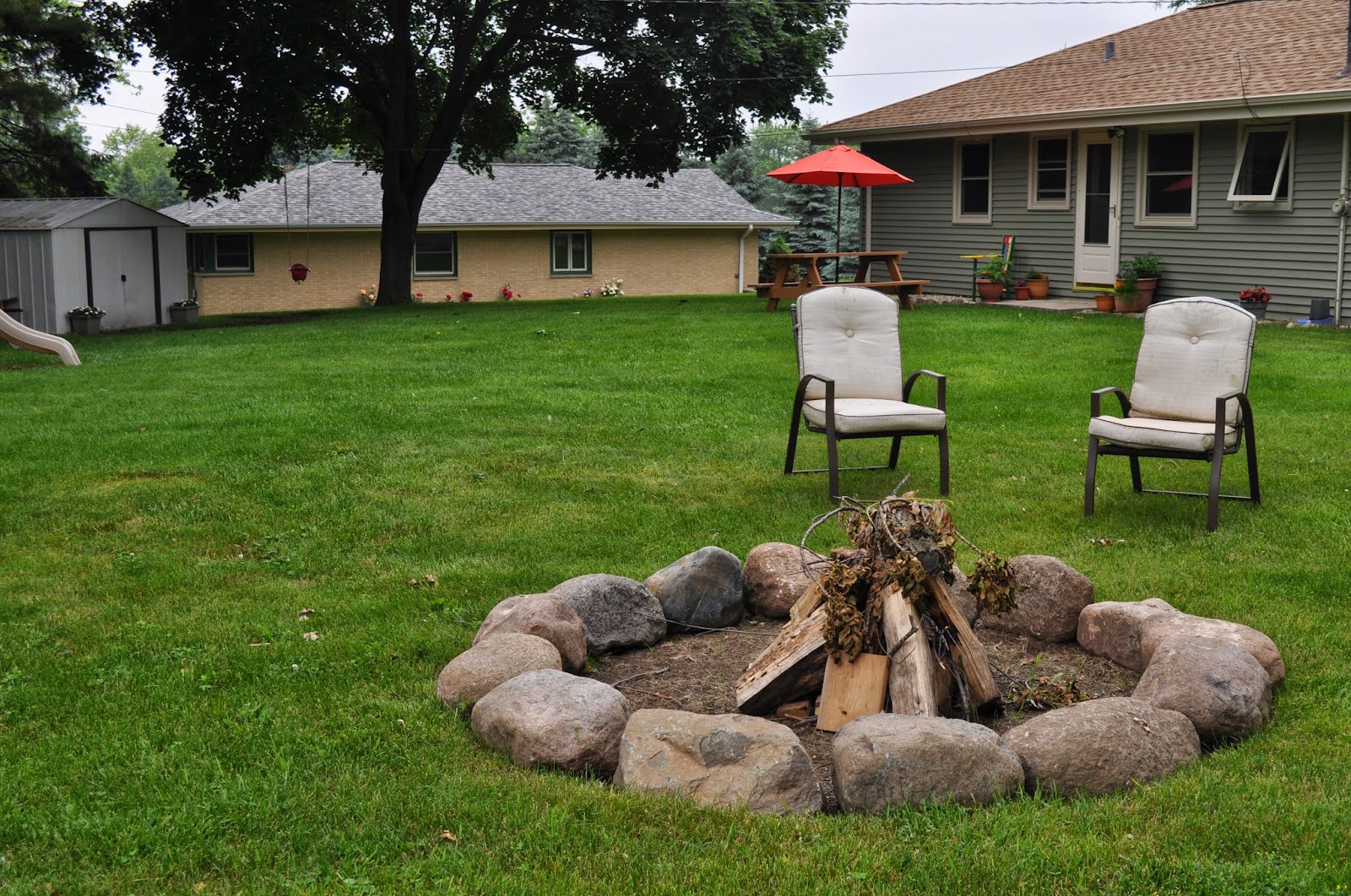 Carri Us Home Field Stone Fire Pit