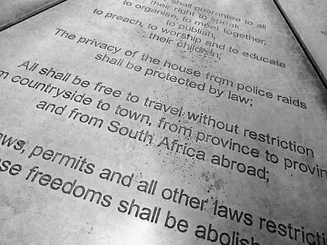 Language of the Freedom Charter in South Africa's Soweto