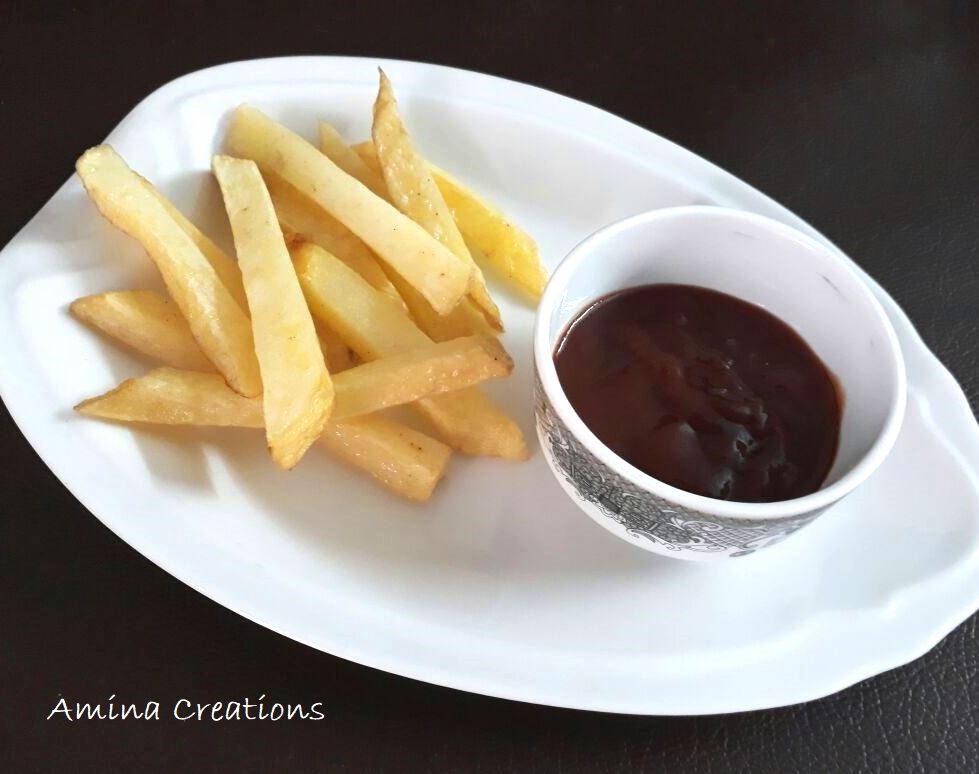 AMINA CREATIONS: FRENCH FRIES/ HOW TO MAKE RESTAURANT STYLE FRENCH
