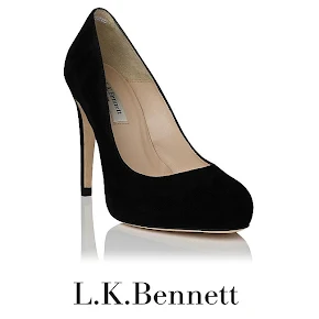 LK Bennett Harley in black suede Heel Shoes