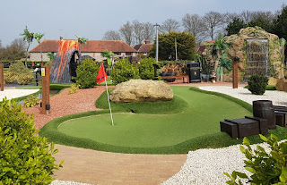 Out of Bounds Adventure Golf course at Rustington Golf Centre in Angmering