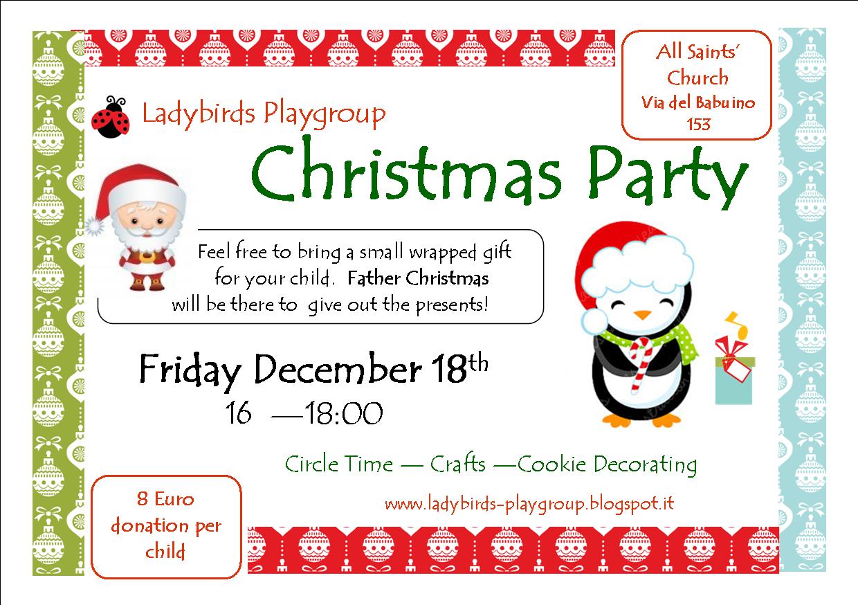 Ladybirds Playgroup: December 2015