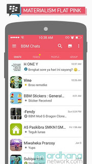 BBM Materialism Flat Pink V2.11.0.18 Apk BBM Materialism Flat Pink V2.11.0.18 Apk