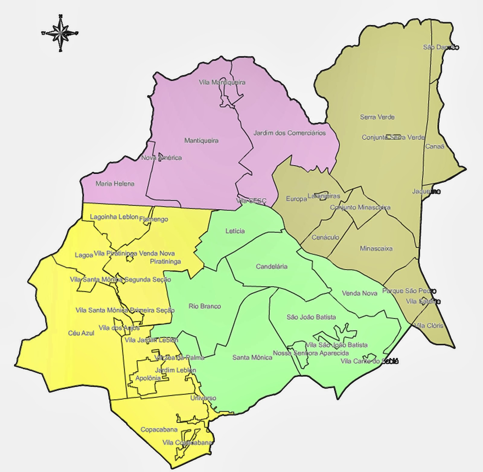 Mapa Regional Venda Nova