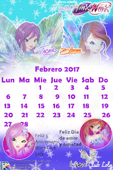 Calendario Febrero 2017