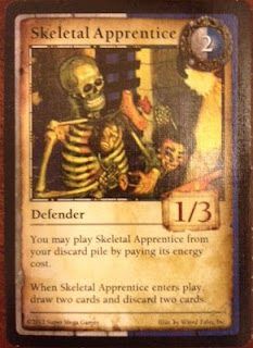 Skeletal Apprentice from Mage Tower card game