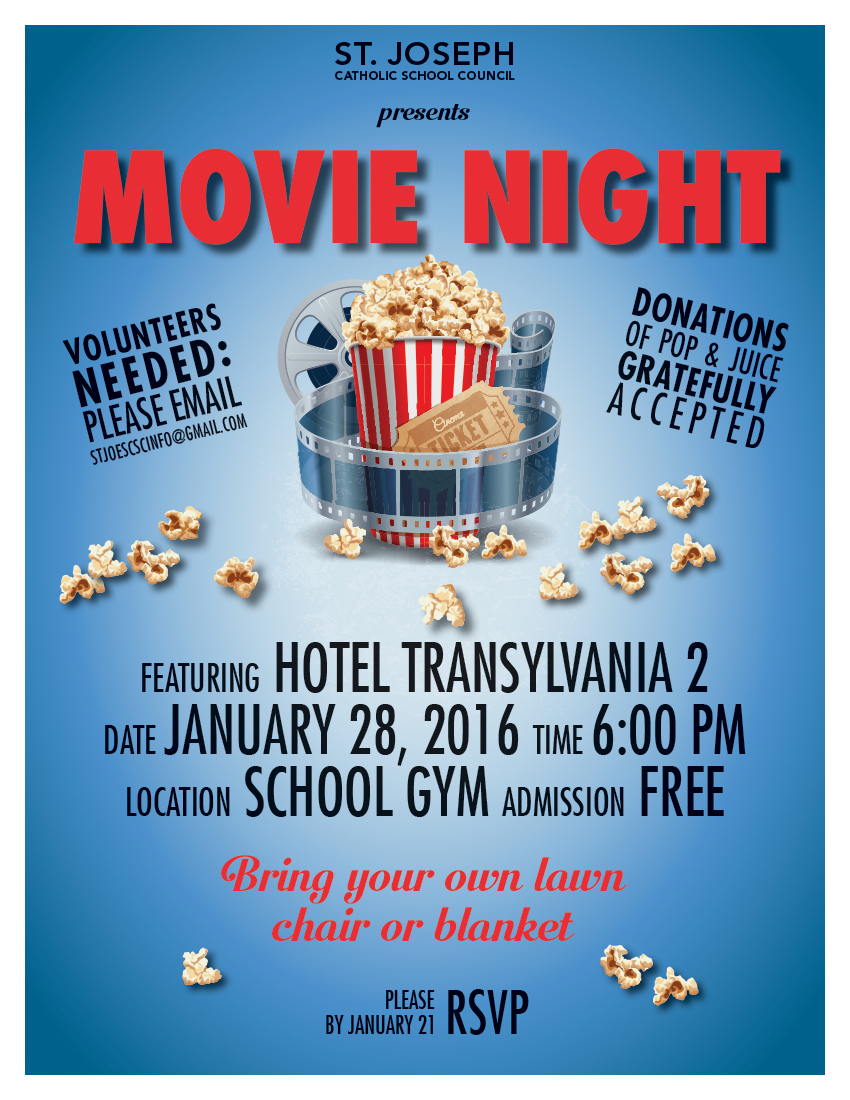2nd Annual Movie Night - St. Joseph Catholic Elementary School Catholic ...