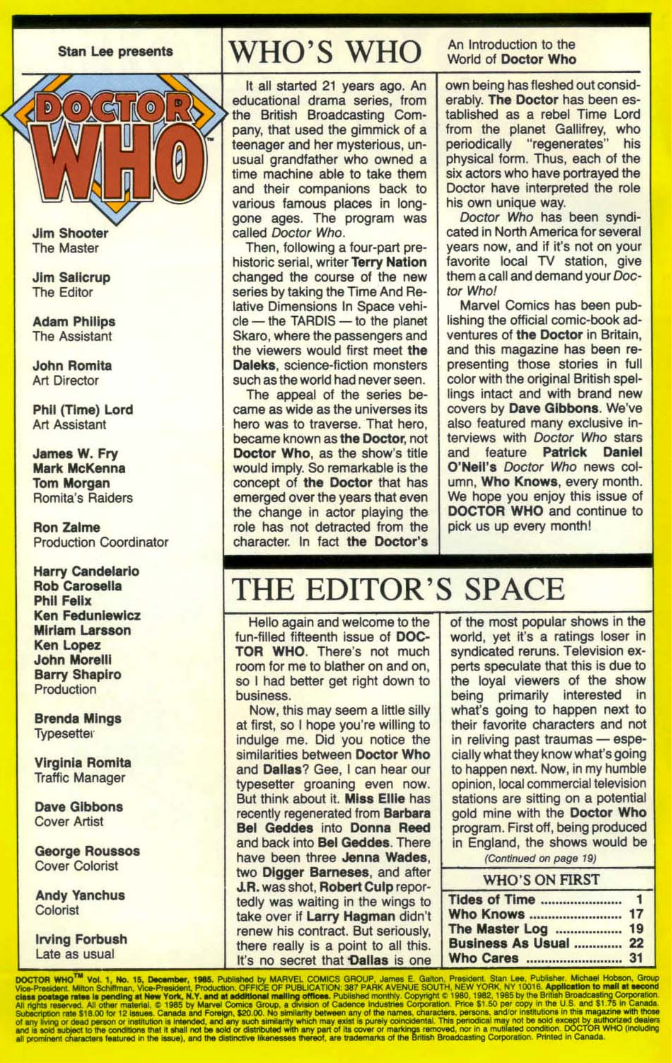 Doctor Who (1984) issue 15 - Page 2