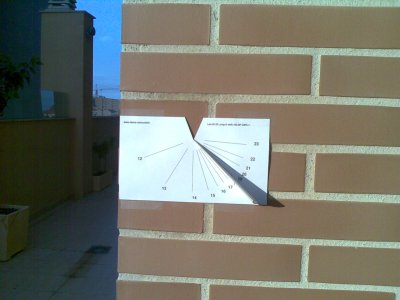 Como hacer un Reloj de Sol de Papel
