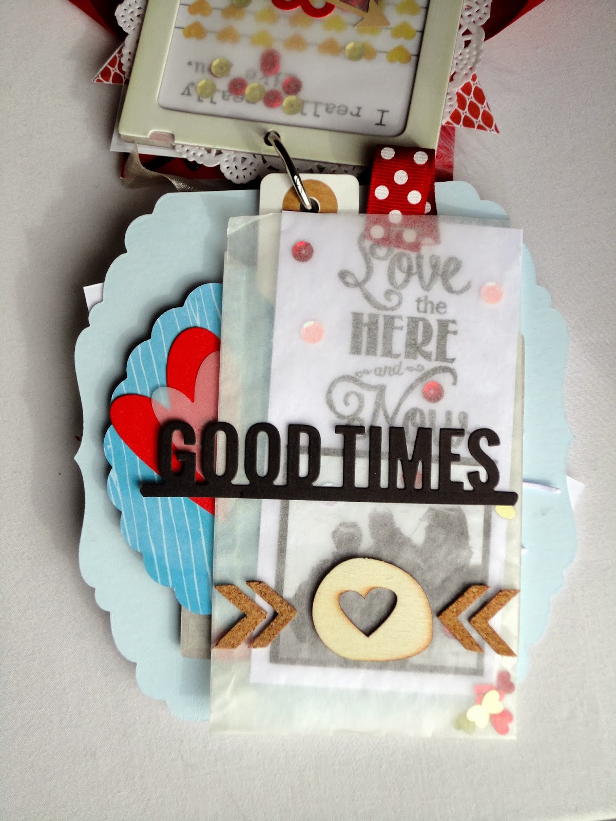 Instants de Scrap Mini album "Saint Valentin"