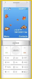 Spice S9090 CandyBar Phone with Transparent OLED Screen
