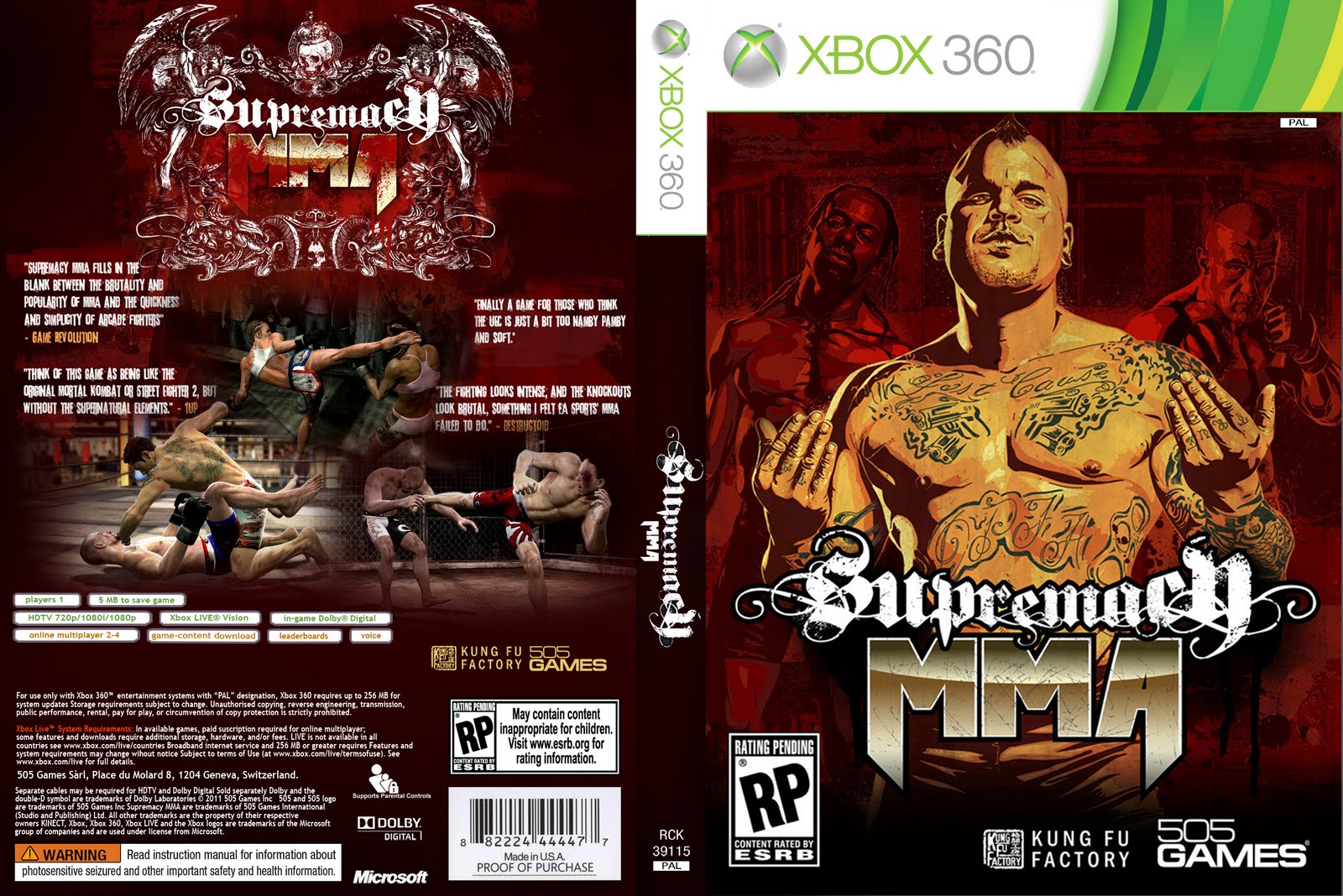 XBOX 360 BAIXAKI supremacy mma