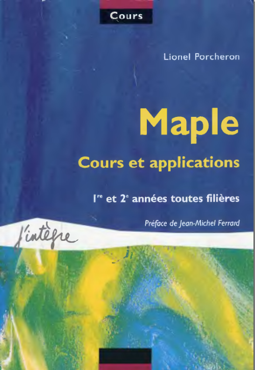 Maple cours et applications exercices 