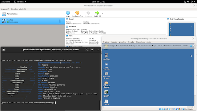 Virtualbox no Fedora Virtualbox no Fedora