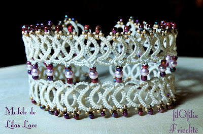 Bracelet en frivolité de Lilas Lace