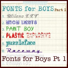 fonts for boys