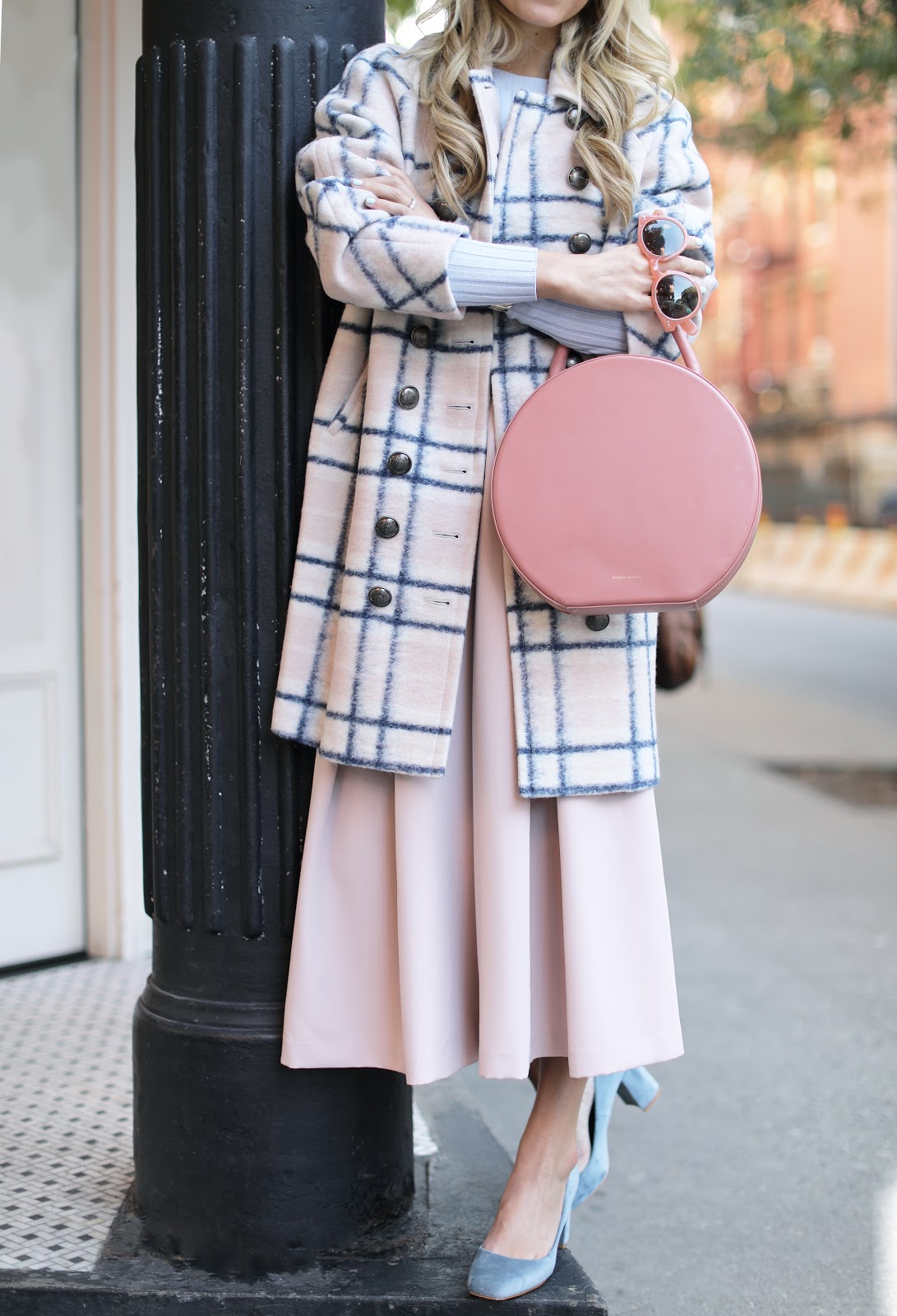 pastel plaid tie