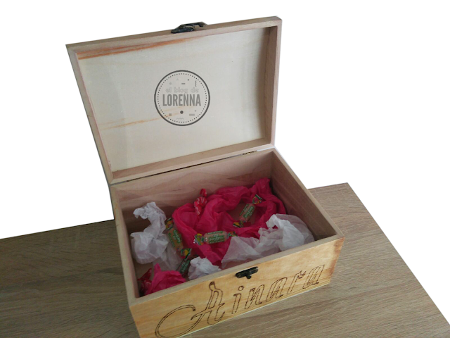 Caja de madera bautizo Caja de madera bautizo